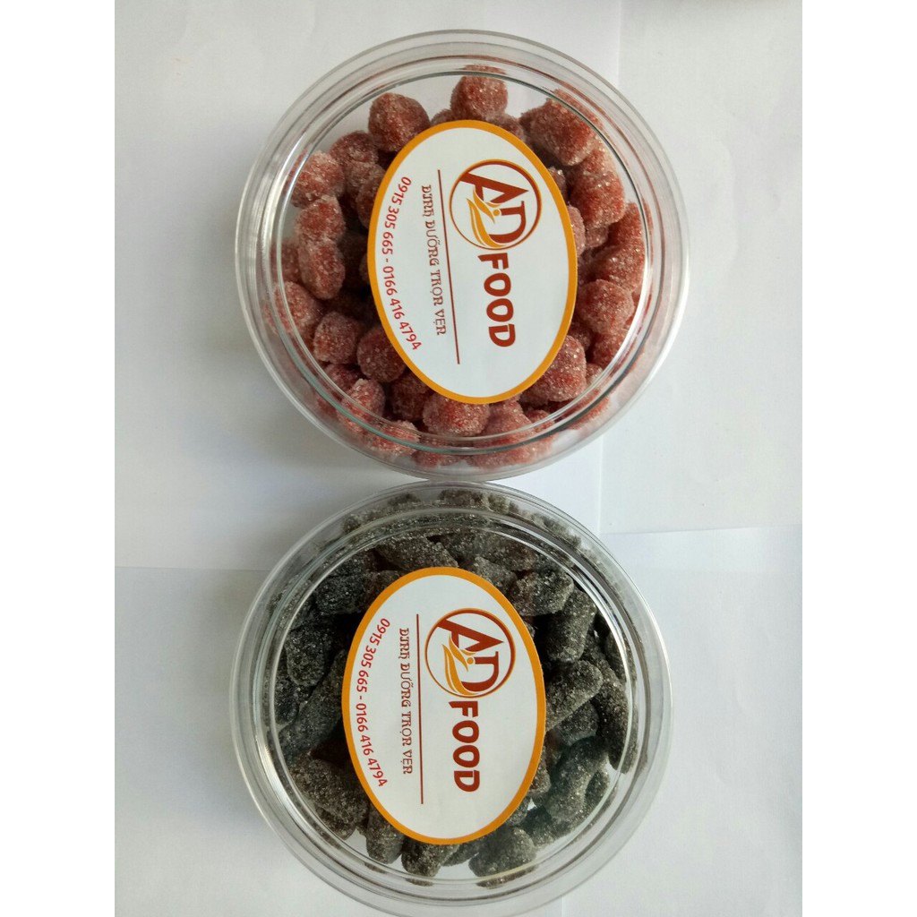 combo 250g kẹo dẻo trái cây và 250g kẹo dâu tây