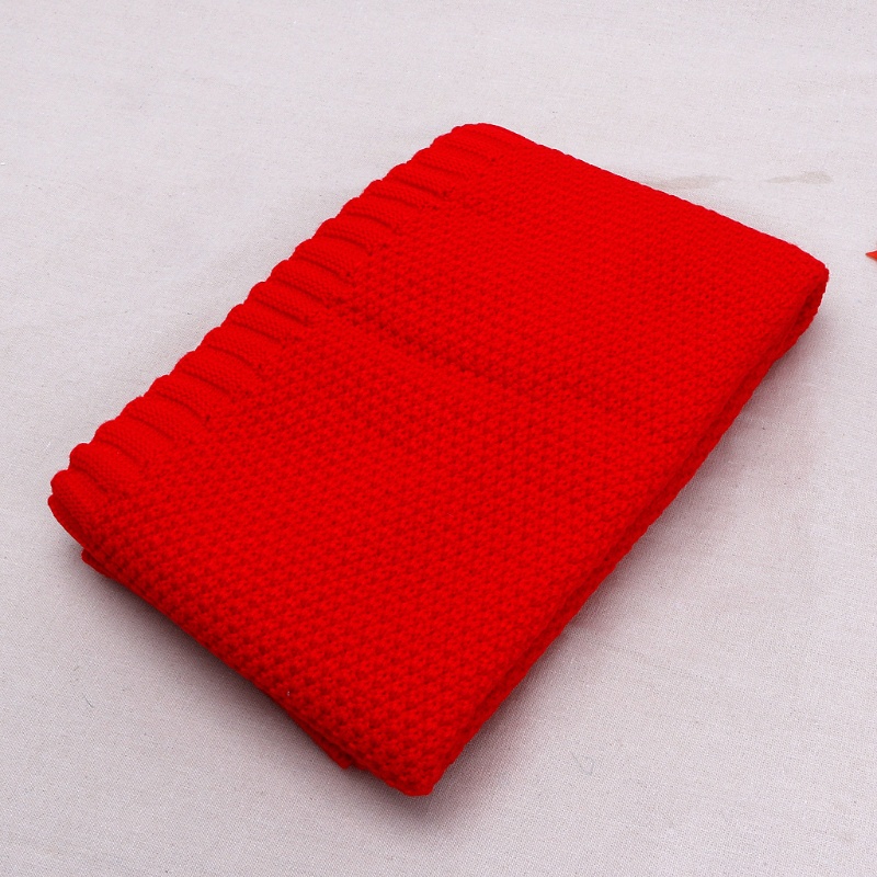 Chăn Len Cotton Hữu Cơ Dệt Kim Màu Sắc Kẹo Ngọt Dành Cho Trẻ Sơ Sinh