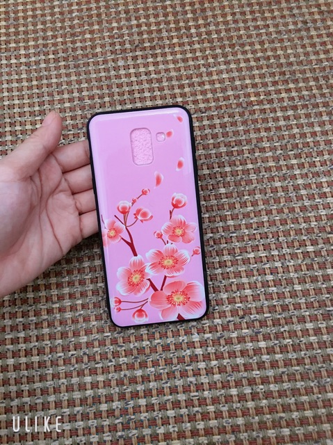 Ốp lưng bóng Hoa đào sam sung J6 (2018)