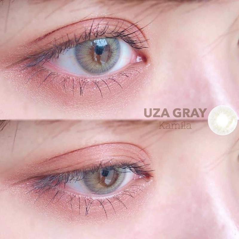 [BEST SELLER] Lens UZA GRAY - Tông màu ombre xám xanh cực tây | Lens Hàn Quốc