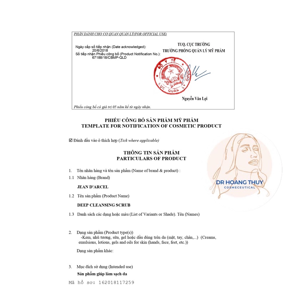 ✅ Tẩy tế bào chết dạng hạt Jean D'Arcel