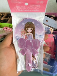 Gương Dễ Thương Mini Kèm Lược