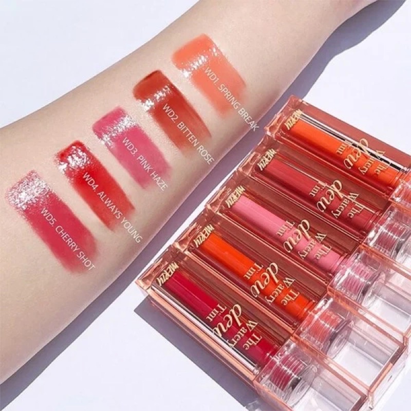 Son Tint Lì, Lâu Trôi Cho Đôi Môi Ẩm Mịn Merzy The Watery Dew Tint 4g