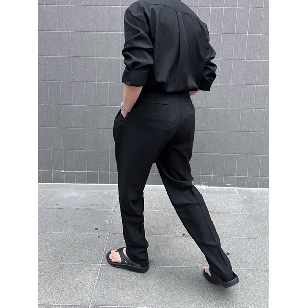 SIAM QUẦN ÂU LƯNG CAO ỐNG NHỎ VỚI 2 MÀU ĐEN VÀ KEMi