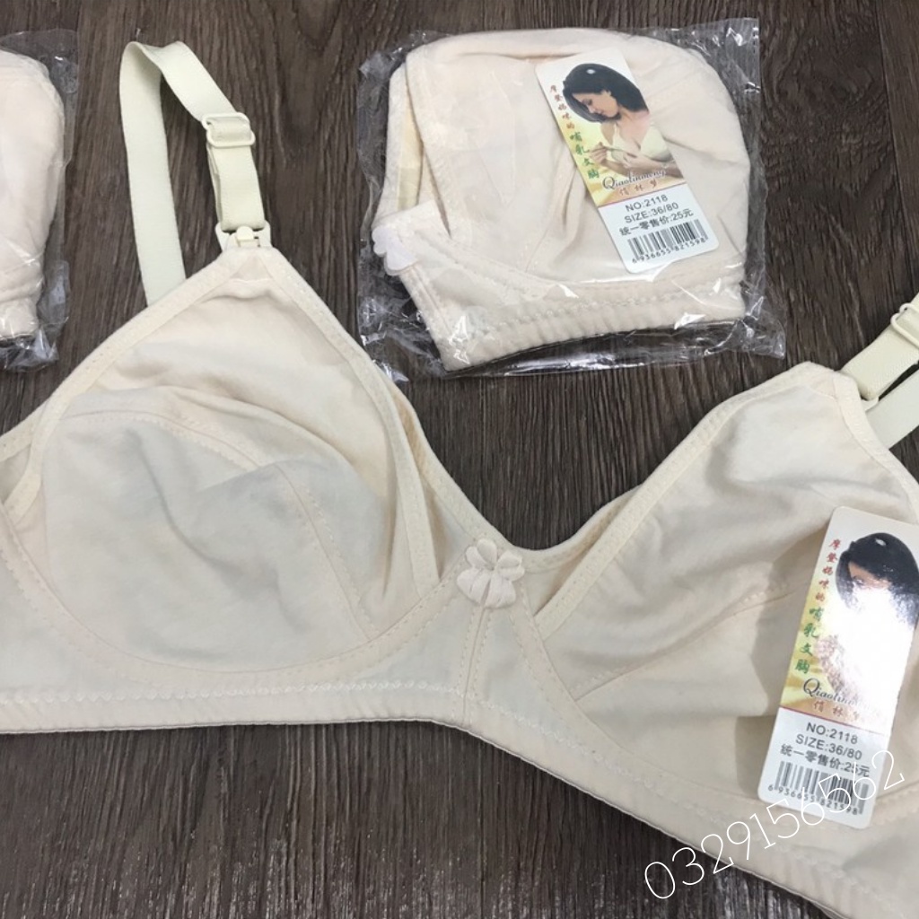 Áo lót cho con bú, áo ngực cho con bú trống chảy sệ Qiao linmeng- MAMI.TITI