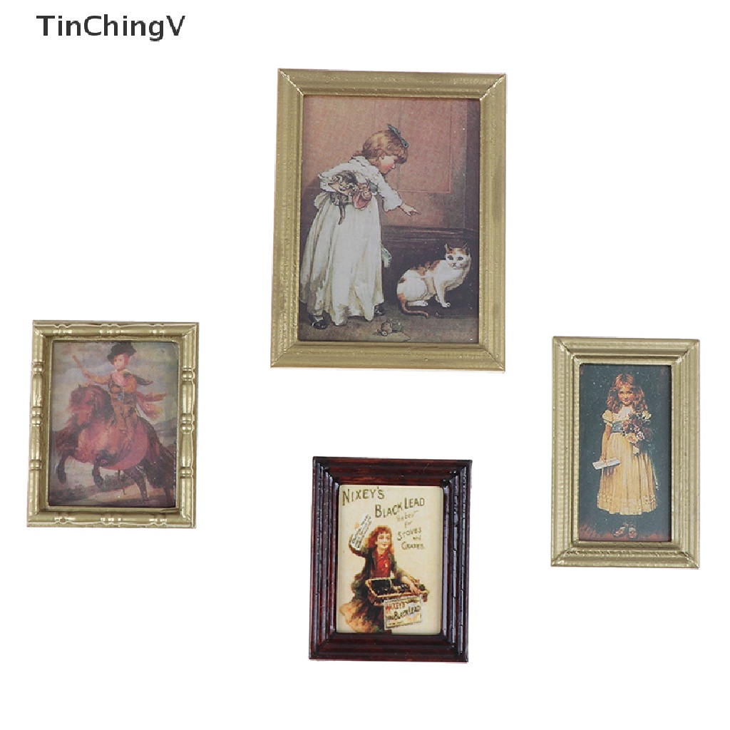 Tranh Sơn Dầu 1: 12 Dùng Trang Trí Nhà Búp Bê
