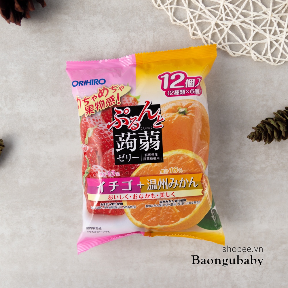 Thạch trái cây Nhật Orihiro cho bé ăn dặm