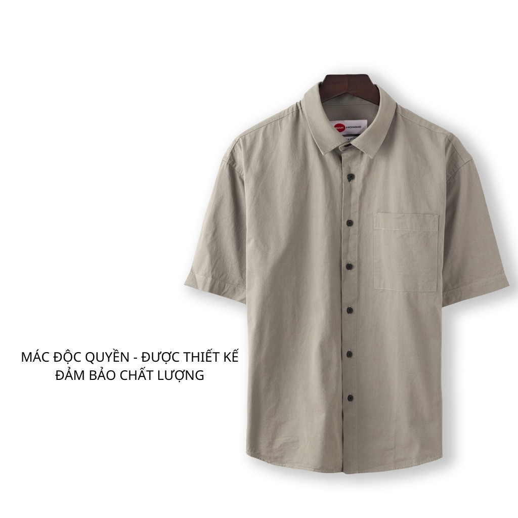 Áo Sơ Mi Nam Kaki Ngắn Tay Chất Vải Kaki Cao Cấp - Áo Sơ Mi Kaki Nam Thoáng Mát Đường May Kỹ - SMKKMH - GUSTA | BigBuy360 - bigbuy360.vn