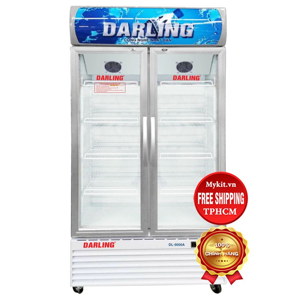 [CHỈ BÁN TPHCM]TỦ MÁT DARLING ĐÈN LED 830L DL-9000A