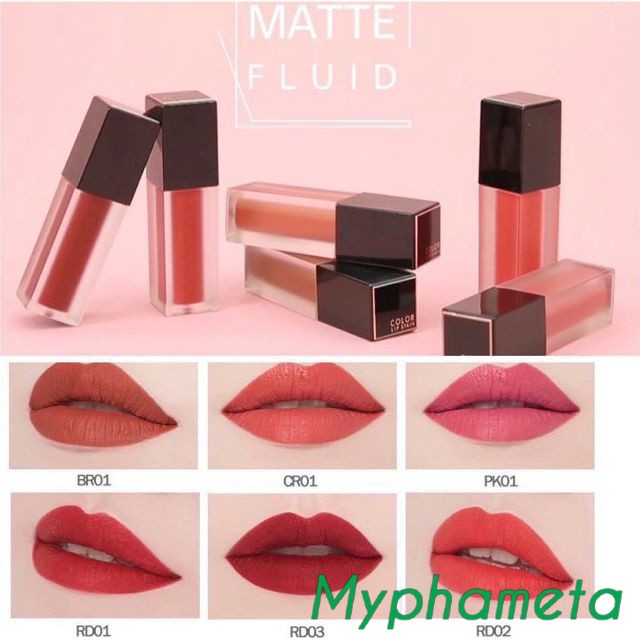 Son kem APIEU COLOR LIP STAIN MATTE FLUID siêu lì và mịn môi