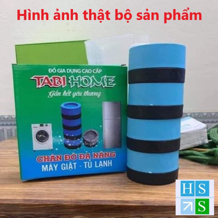 (Chính hãng) Bộ 04 chân kê máy giặt TABI HOME chống rung, chống ồn, chống xe dịch giúp tăng tuổi thọ máy giặt hiệu quả