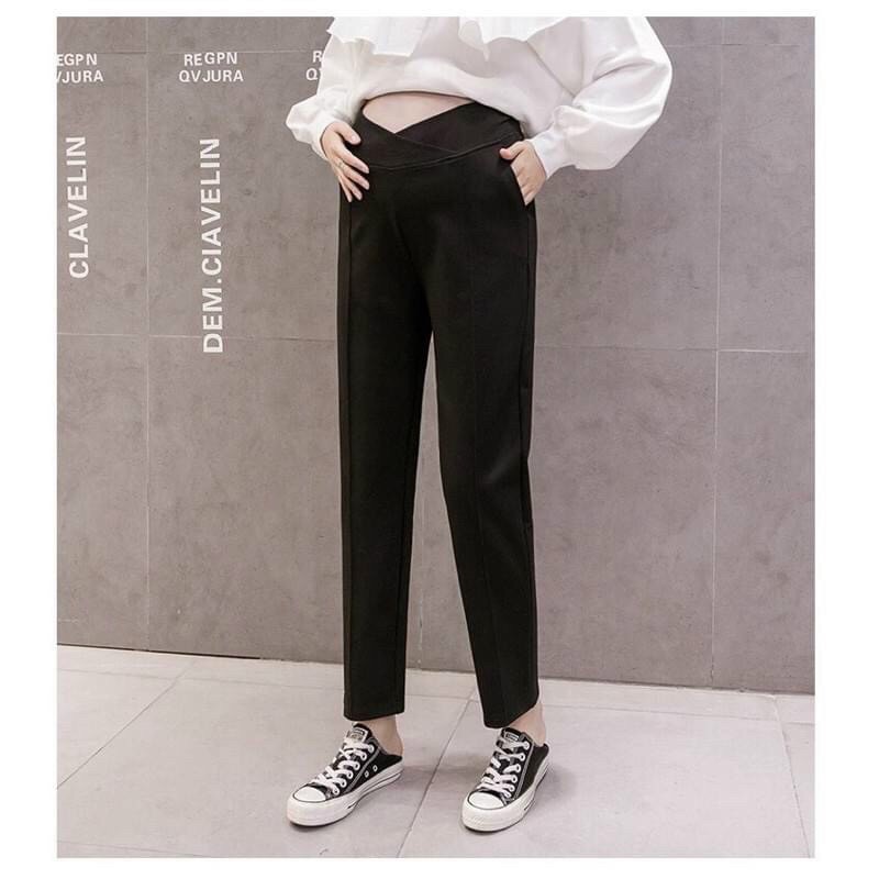 Quần baggy cạp chéo cho bầu