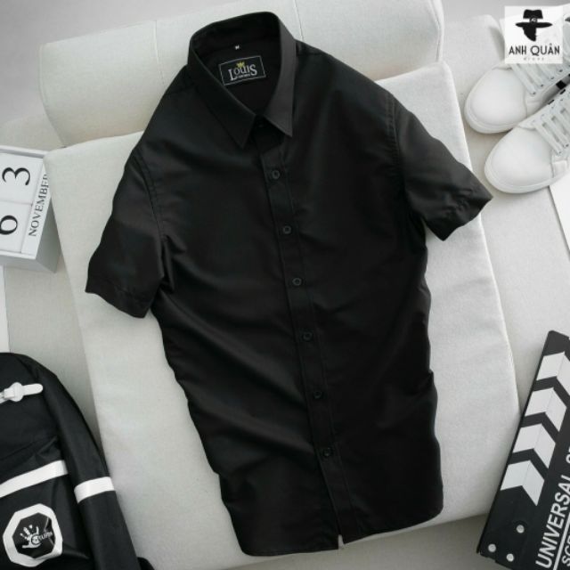 [Mã FAMAYMA2 giảm 10K đơn 50K] Áo Sơ Mi Nam Cộc Tay Trẻ Trung Cao Cấp Loại Đẹp Cao Cấp