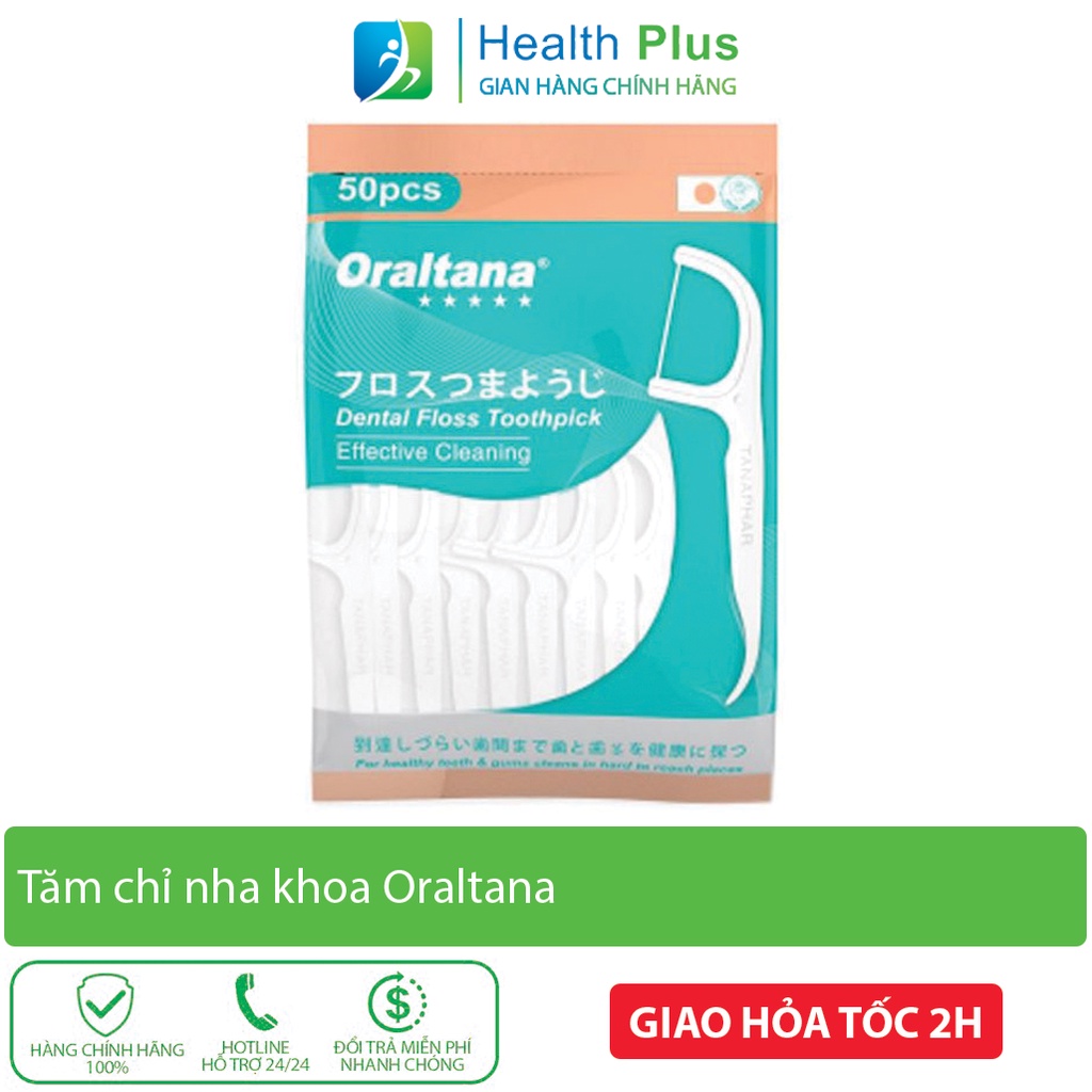 Tăm chỉ nha khoa kẽ răng Oraltana Nhật 5 sao cao cấp chăm sóc sức khỏe răng miệng