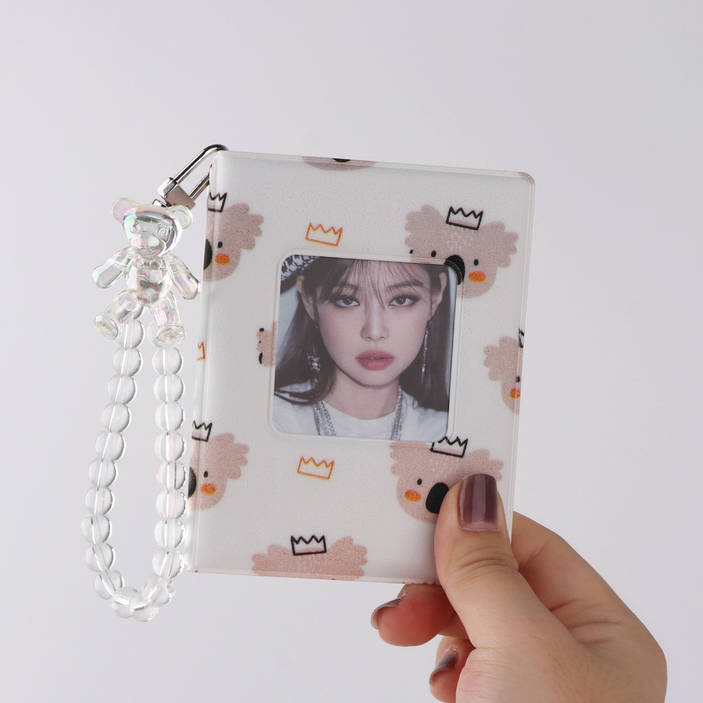 Album ảnh bằng da 32 ngăn 3 inch đựng thẻ ảnh lomo nhóm nhạc thần tượng Hàn Quốc Blackpink mini làm bộ sưu tập