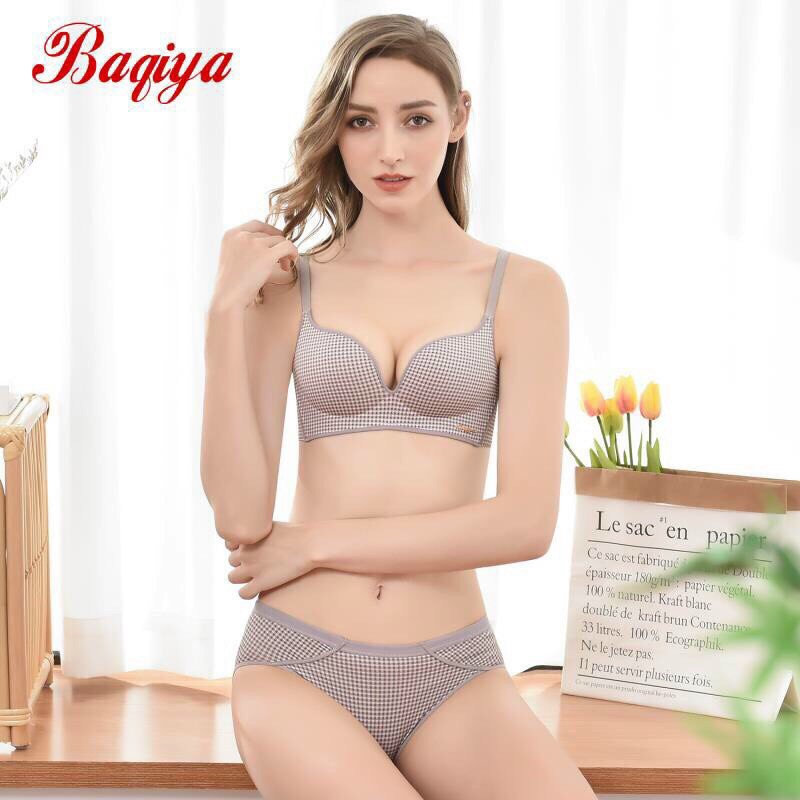 Áo Lót Su Thông Hơi Không Gọng Nâng Ngực Kẻ Ca Rô K68