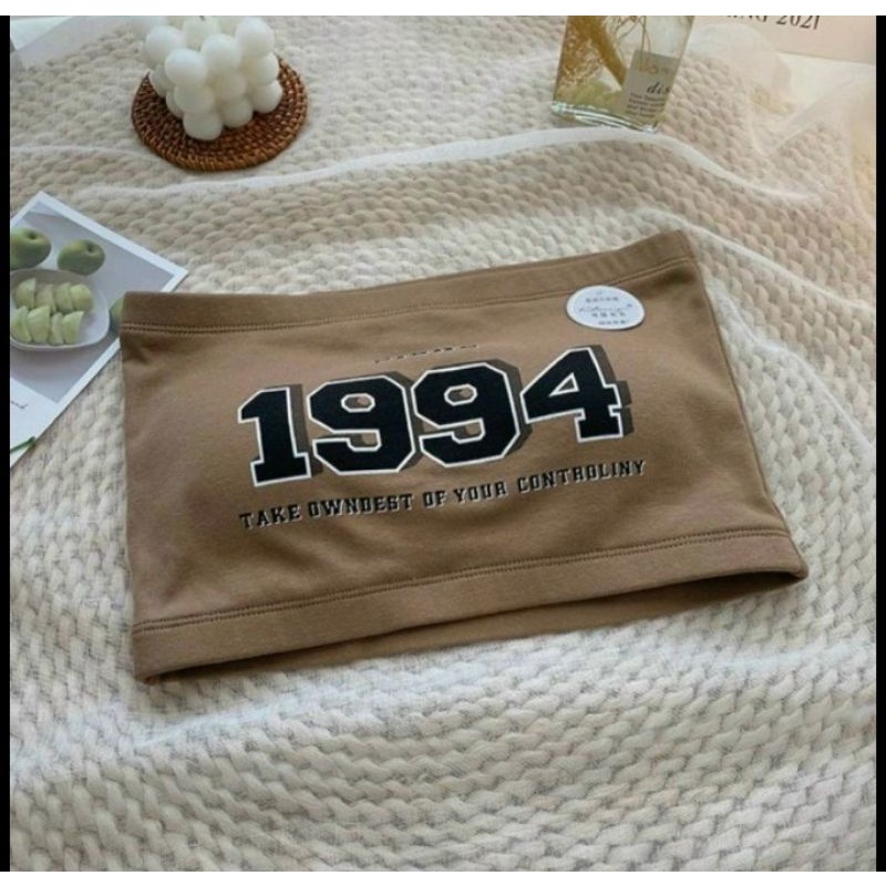 Áo ống Bra có mút nâng ngực chất Cotton dệt 4 chiều co giãn thoải mái Hình Chính Chủ