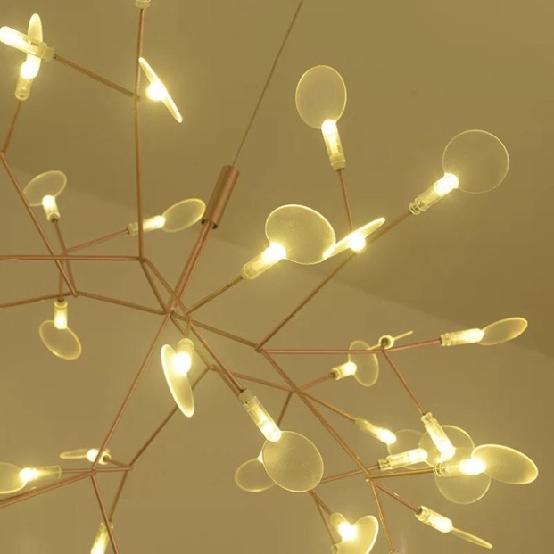 Đèn thả chùm hera 45 lá , trang trí phòng khách, phòng ăn sang trọng, tặng kèm bóng led, bảo hành 2 năm ĐÔ THÀNH LIGHT