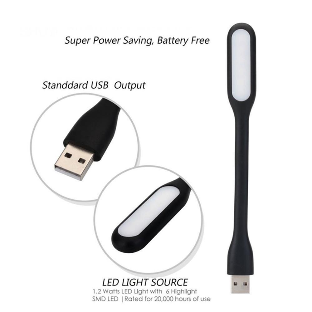 BEBETTERM Bộ 2 Đèn LED USB Bằng Silicagel Chuyên Dụng Cho Laptop / Máy