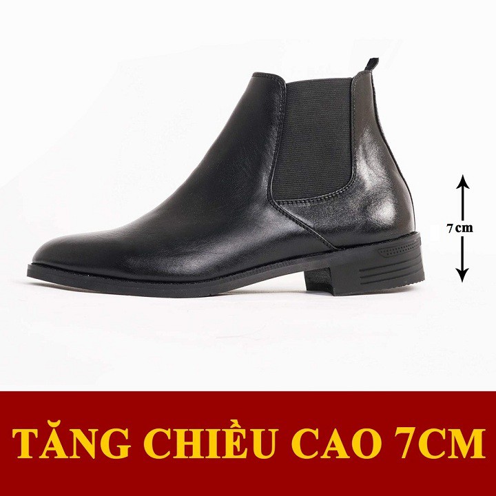 Giày Chelsea Boot Nam Cao Cổ Da Bò Thật Trơn Mịn Không Nhăn Ôm Chân Không Phình | BigBuy360 - bigbuy360.vn