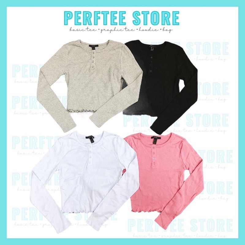 ÁO THUN TAY DÀI F21 CROTOP / PERFTEE 2/