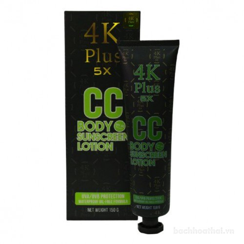 Kem chốnǥ nắng dưỡng thể 4K Plus CC Body Sunscreen Lotion Thái Lan