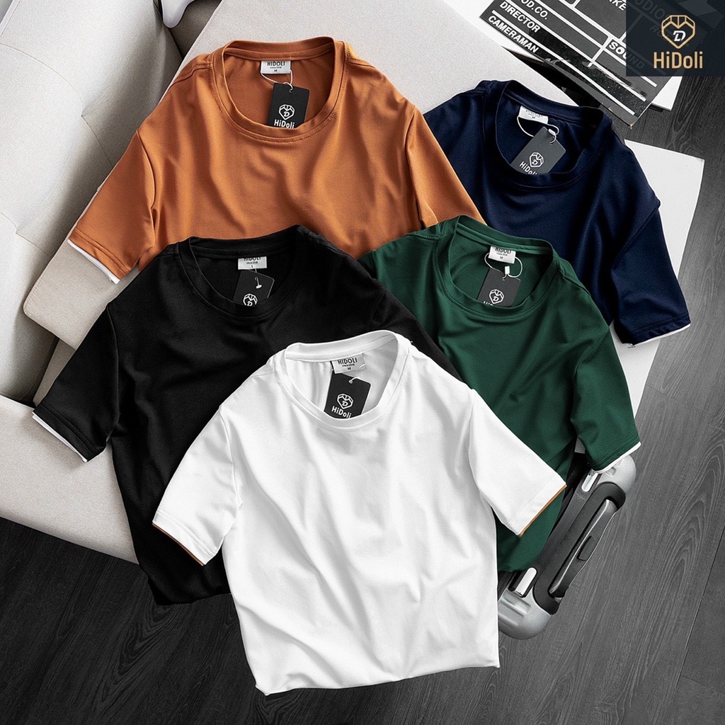 Áo thun nam Ikemen ngắn tay cổ tròn cao cấp - Chất liệu cotton , không nhăn, thoáng mát, thấm hút mồ hôi(ACT)
