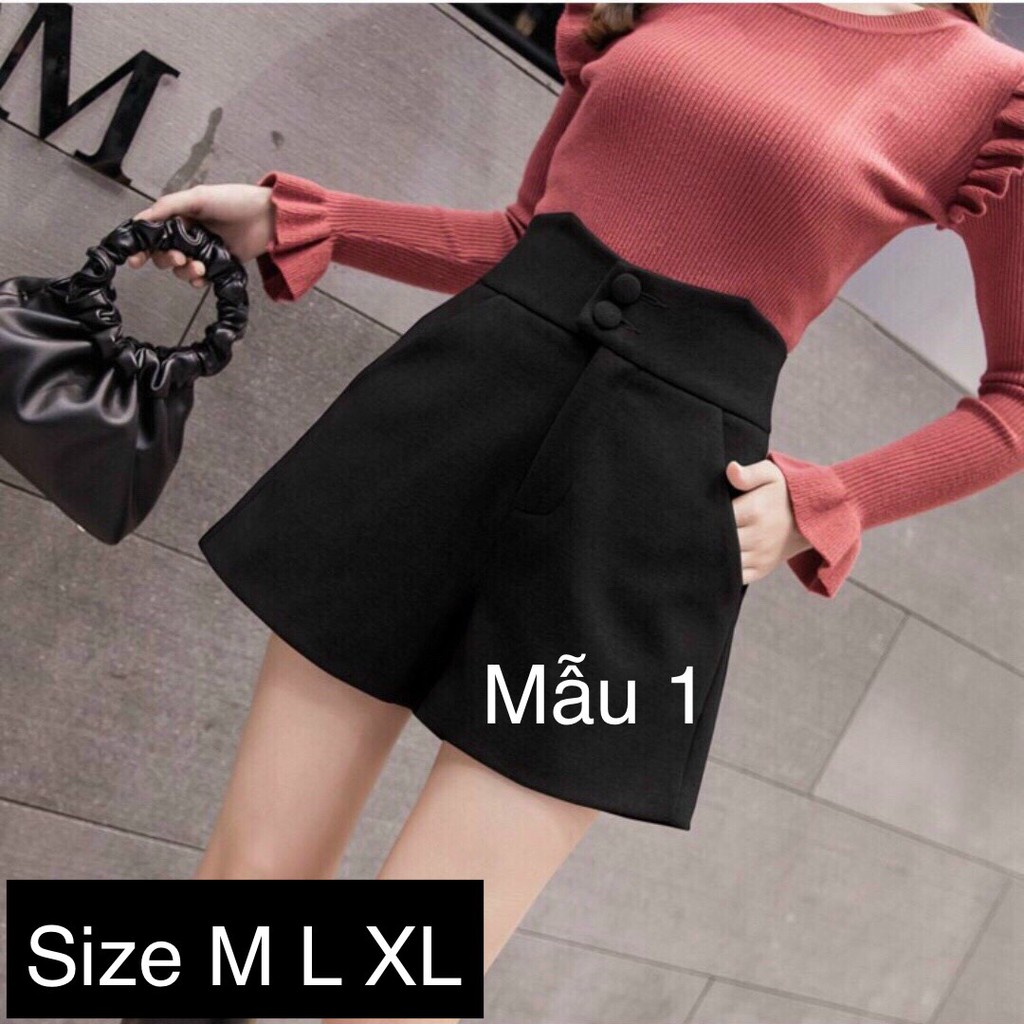 Quần short nữ lưng cao chất vải tây công sở nhiều mẫu