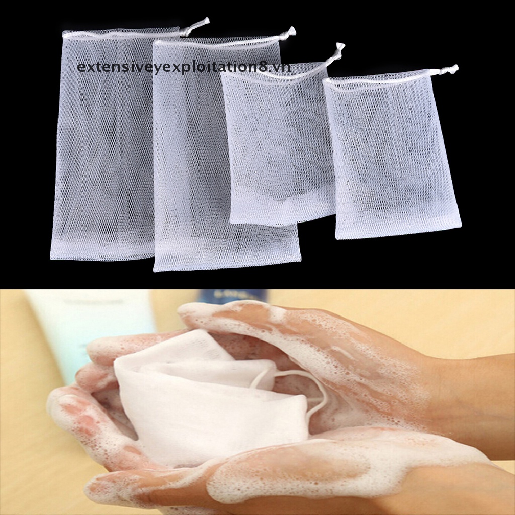Bộ 5 Túi Lưới Hai Lớp Tạo Bọt Xà Phòng Dễ Dàng
