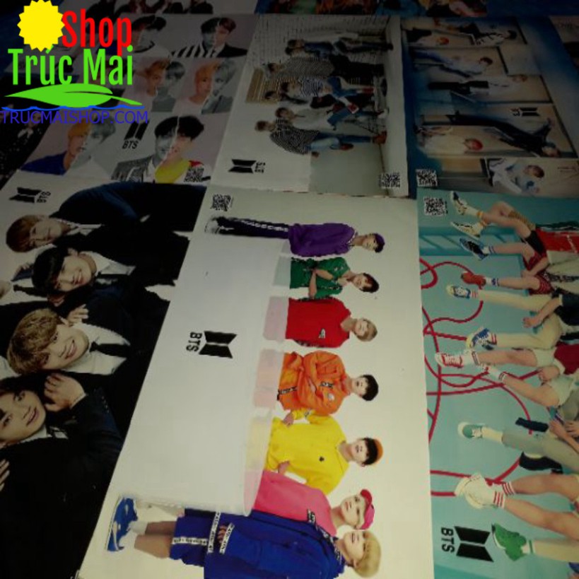 Ảnh bts cỡ to 8 ảnh (40×25cm)  loại đẹp