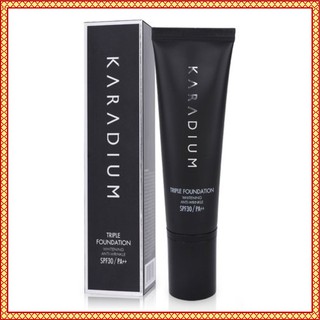 Kem nền cao cấp 💖FREESHIP💖 Kem che khuyết điểm Karadium Triple Foundation dạng tuýt [kem lot trang diem]