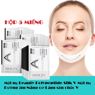 (hộp 5 miếng) Mặt na Vline V-SHAPED SKIN MASK xóa nọng cằm giúp thon gọn mặt Bổ Sung Collagen/Nâng Cơ Mặt Giúp Khuôn Mặt