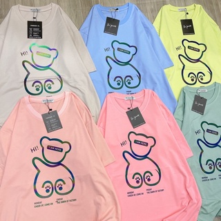 Áo Thun Phản Quang Gấu Hi Unisex