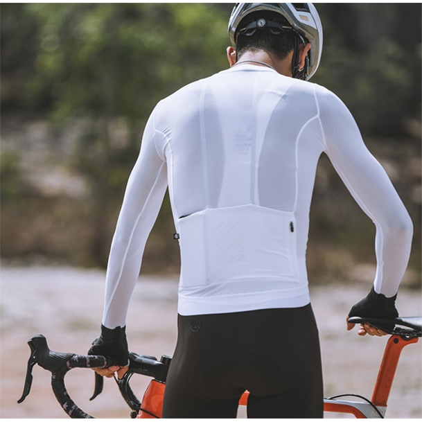 Áo dài tay đạp xe Monton Traveler Max - Trắng