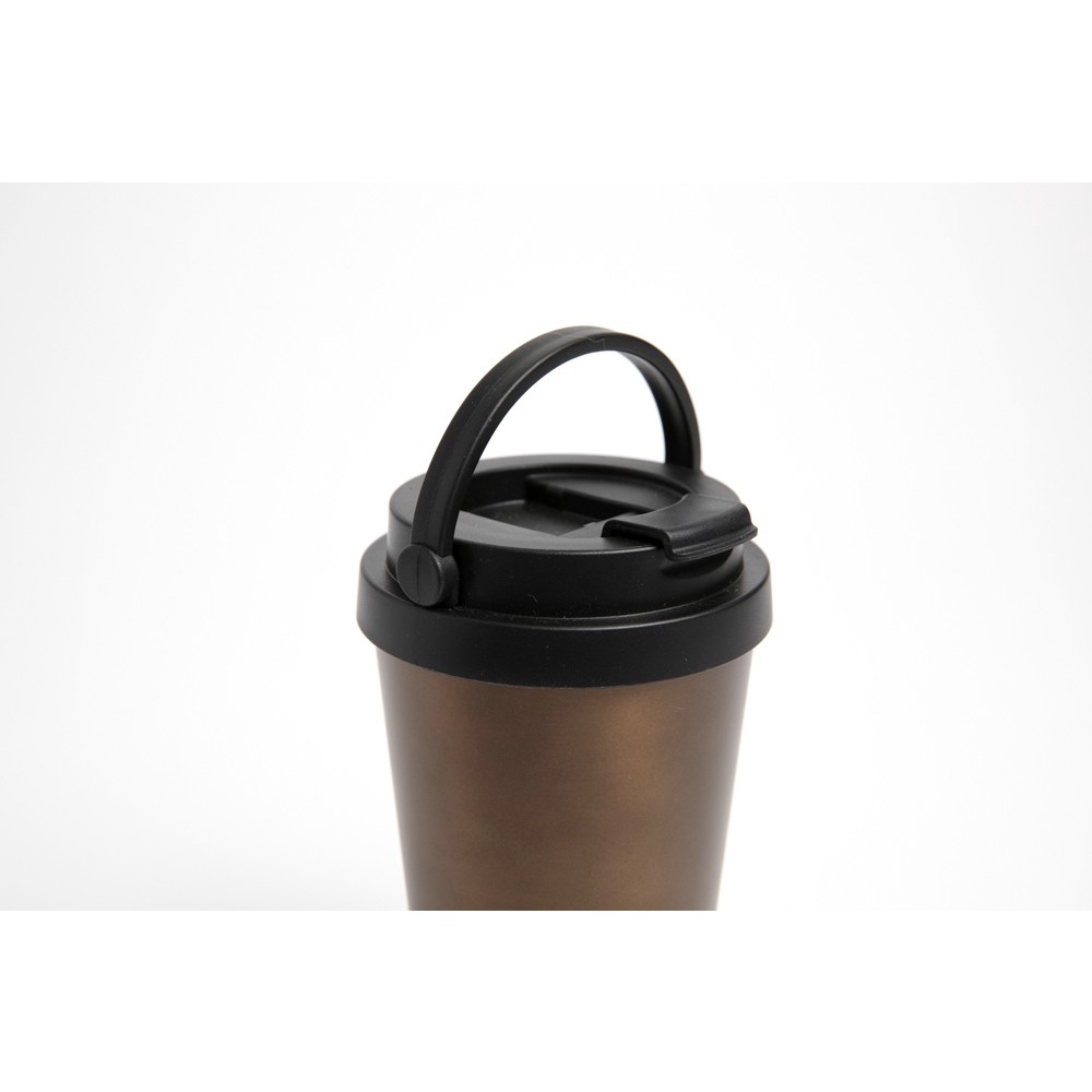 Bình Đựng Nước Tumbler ARTBOX Hàn Quốc Có Tay Cầm Màu Nâu Uống Cafe
