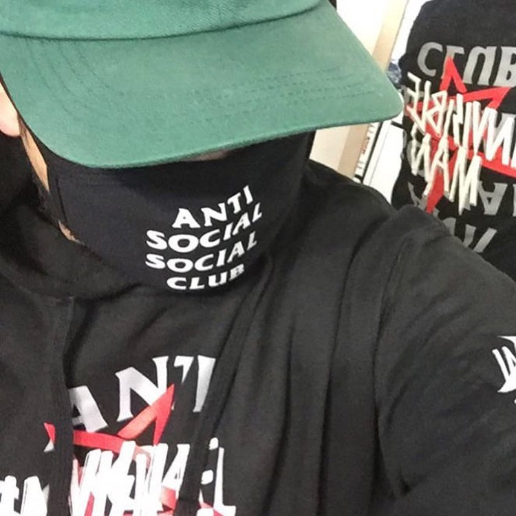 Khẩu trang Anti Social Social Club X NeighborHood ASSC Logo Turbo 911