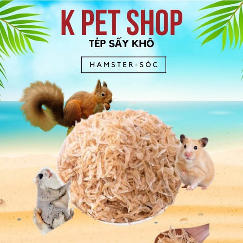 Tép Sấy Khô  FREE SHIP  Đồ Ăn Vặt Không Chất Bảo Quản, Phụ Gia Hamster, Nhím , Sóc....