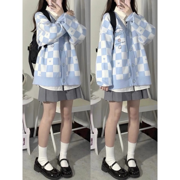 ÁO KHOÁC CARDIGAN CINNAMOROLL SIÊU XINH