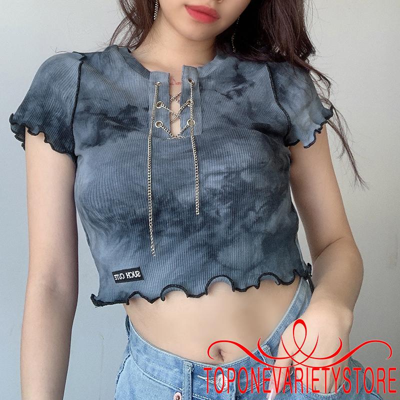 Áo Kiểu Lửng Tay Ngắn Thời Trang Dành Cho Nữ | BigBuy360 - bigbuy360.vn