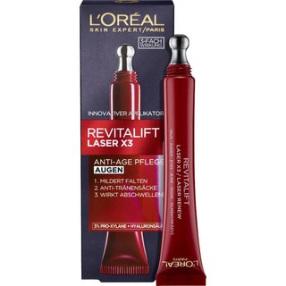 Kem Mắt Loreal Laser X3 chống lão hóa vùng Mắt - Anti Age Pflege Augen, tuýp 15ml