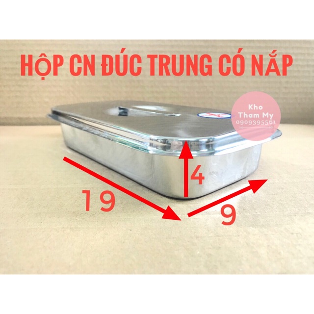 HỘP CHỮ NHẬT ĐÚC TRUNG INOX