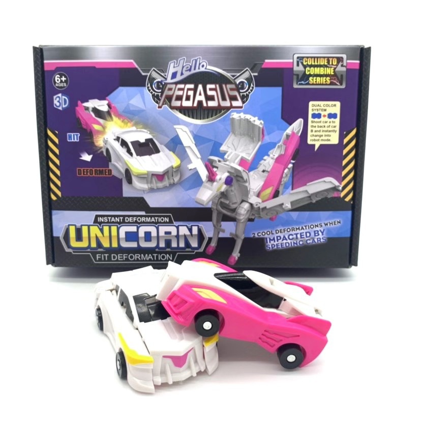 Ô tô đồ chơi biến hình con ngựa cho bé phát triển trí tuệ, đồ chơi ô tô cho bé biến hình con ngựa