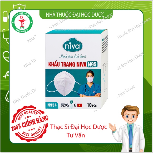 Khẩu trang n95 chính hãng Niva Hộp 10 Chiếc