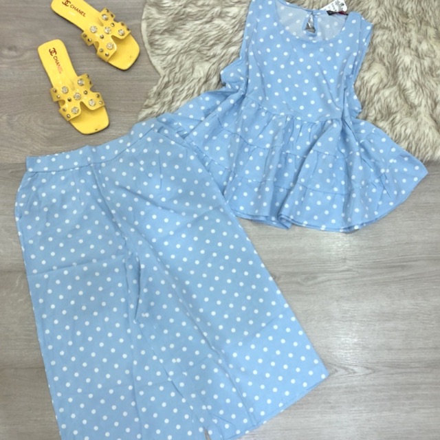 Đồ bộ nữ sát nách tầng quần lửng