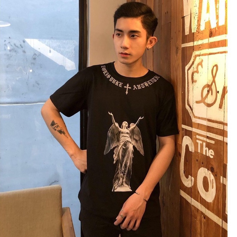 Áo phông Miken.co nữ thần Maria HARIQUEEN - Áo thun tay lỡ nam nữ unisex phong cách hàn quốc ulzzang form rộng 65kg