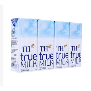 Thùng 48 hộp sữa tươi tiệt trùng TH true MILK có đường 180ml