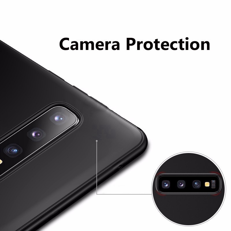 Ốp lưng Samsung S10/ S10 Plus/ S10e Dẻo Màu Đen