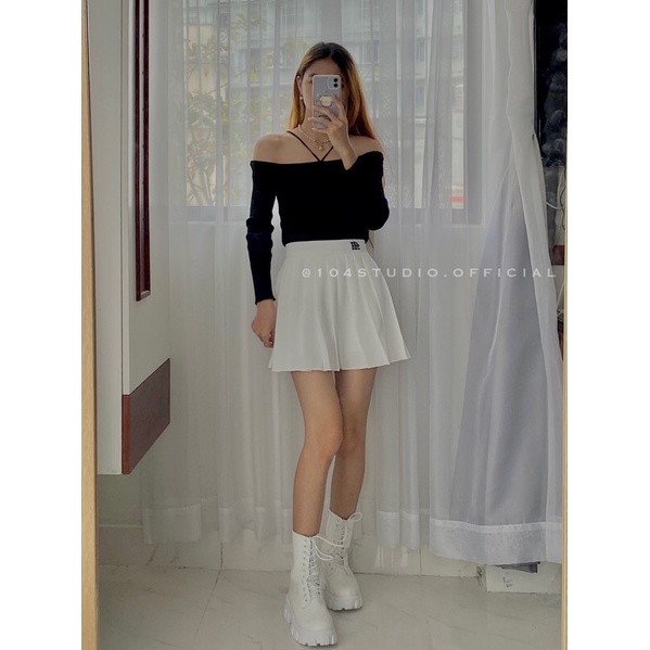Áo yếm dây mảnh tay dài