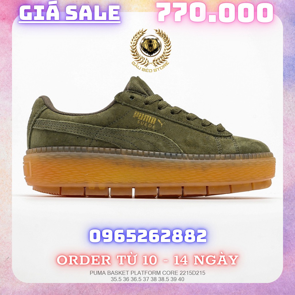 Order 1-2 Tuần + Freeship Giày Outlet Store Sneaker _Puma Basket Platform Core MSP: 2215D21513 gaubeaostore.shop