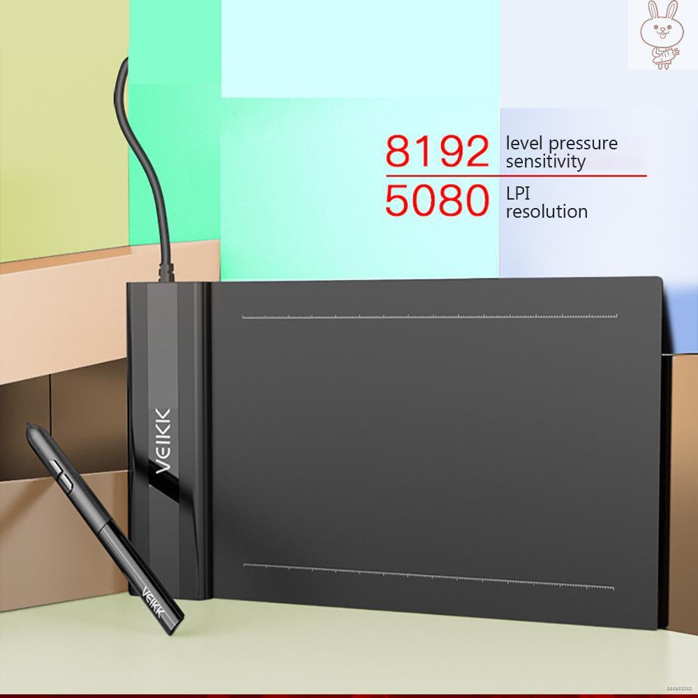 ✻Máy Tính Bảng Đồ Họa Kỹ Thuật Số Ol Veikk S640 6x4 Inch 8192 5080 Lpi One-Touch | BigBuy360 - bigbuy360.vn